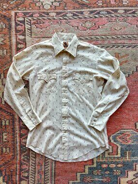 Vintage 70s Cowhand Floral Pearl Snap Western Shirt